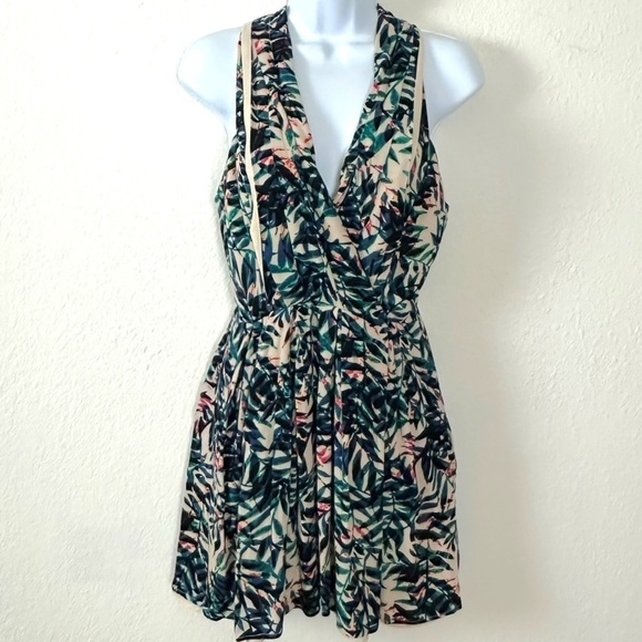 Revolve Greylin Fern Mini Dress in Lagoon Small Resort Summer Tropical Plunge - Picture 6 of 15